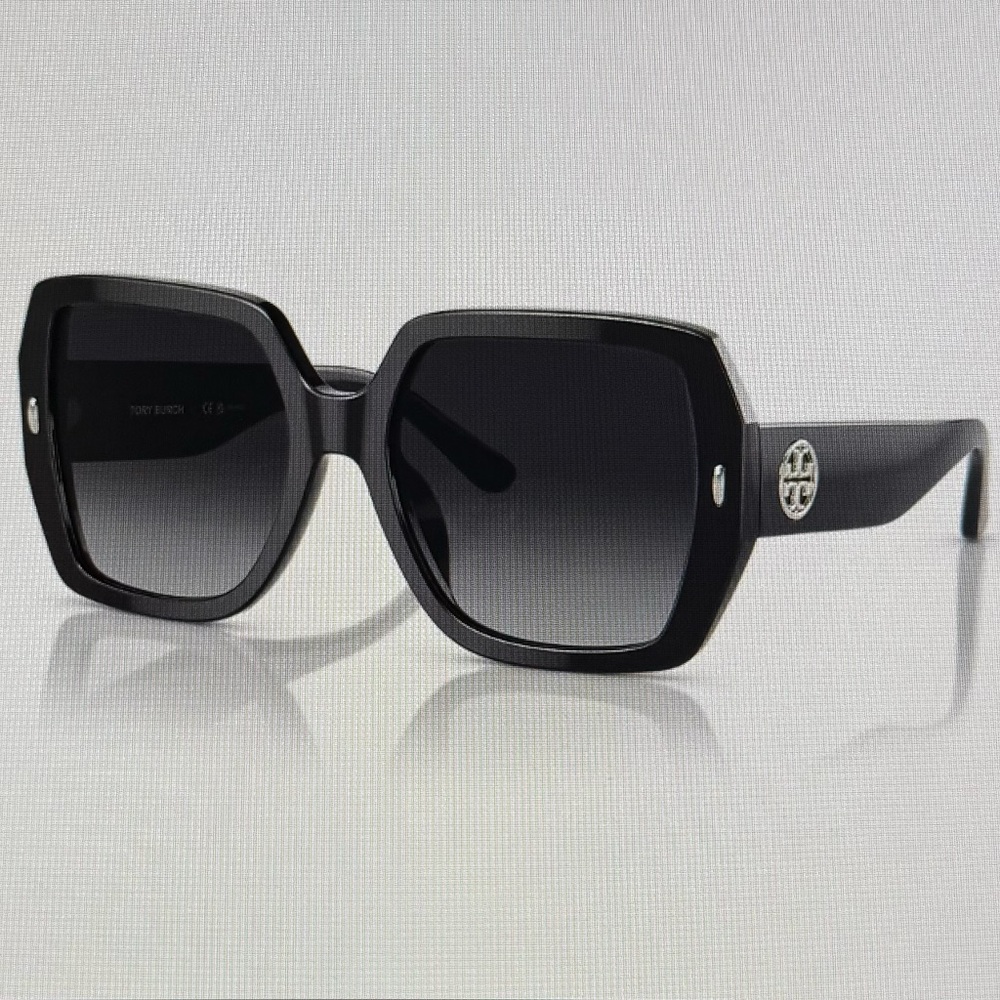 Tory Burch Black Oversized Sunglasses